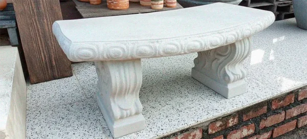 Banca Butaco Geométrico de Concreto | Asiento de cemento para Exterior