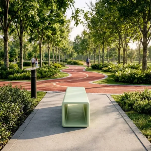 Banca Aura Large lineal de lujo (120 cm x 42 cm x 44 cm y 180 kg) en hormigón polimérico, la mejor solución en mobiliario urbano y arquitectónico B2B con diseño paramétrico modular. Cotizar precio por unidad o al por mayor con alta resistencia mecánica, protección UV integral, 0% agua en fabricación, anticorrosivo a la humedad y orina de animales, y cero mantenimiento. Envíos de fábrica a capitales de alto comercio (Bogotá, Medellín, Cali, Barranquilla, Bucaramanga, Cartagena, Pereira, Manizales) y todo el Valle del Cauca: Buga, Palmira, Tuluá, Yumbo, Jamundí, Buenaventura, Cartago, Candelaria, Florida, Pradera, Sevilla, Caicedonia, Roldanillo y Zarzal